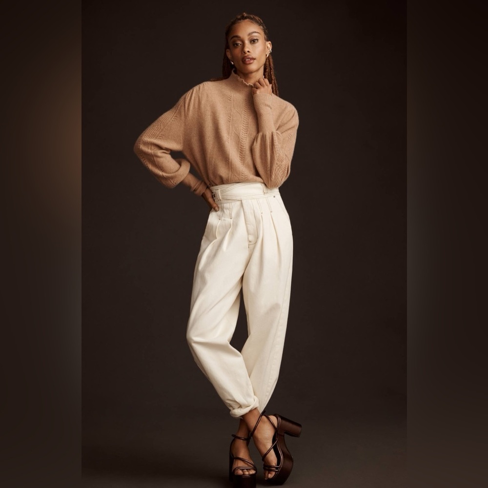 Anthropologie The Cashmere Collection Brown Women's Sweater small
